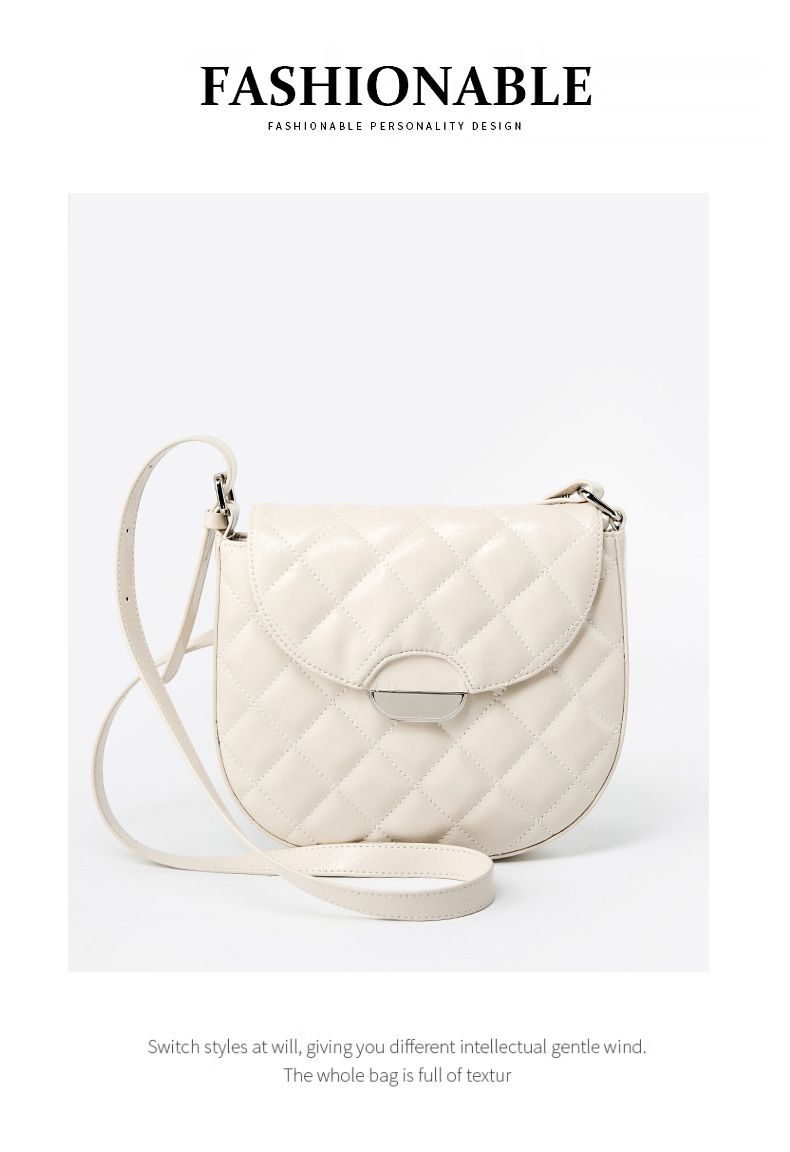 Borsa a tracolla trapuntata di lusso per donna - Borsa a tracolla in vera pelle, piccola borsa hobo a forma di naso con tracolla a catena_voghion.com
