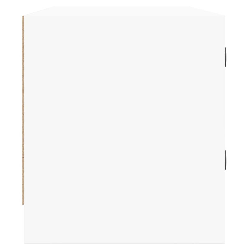 TV-Schrank Mit Glastüren Weiß 102x37x42 Cm_voghion.com