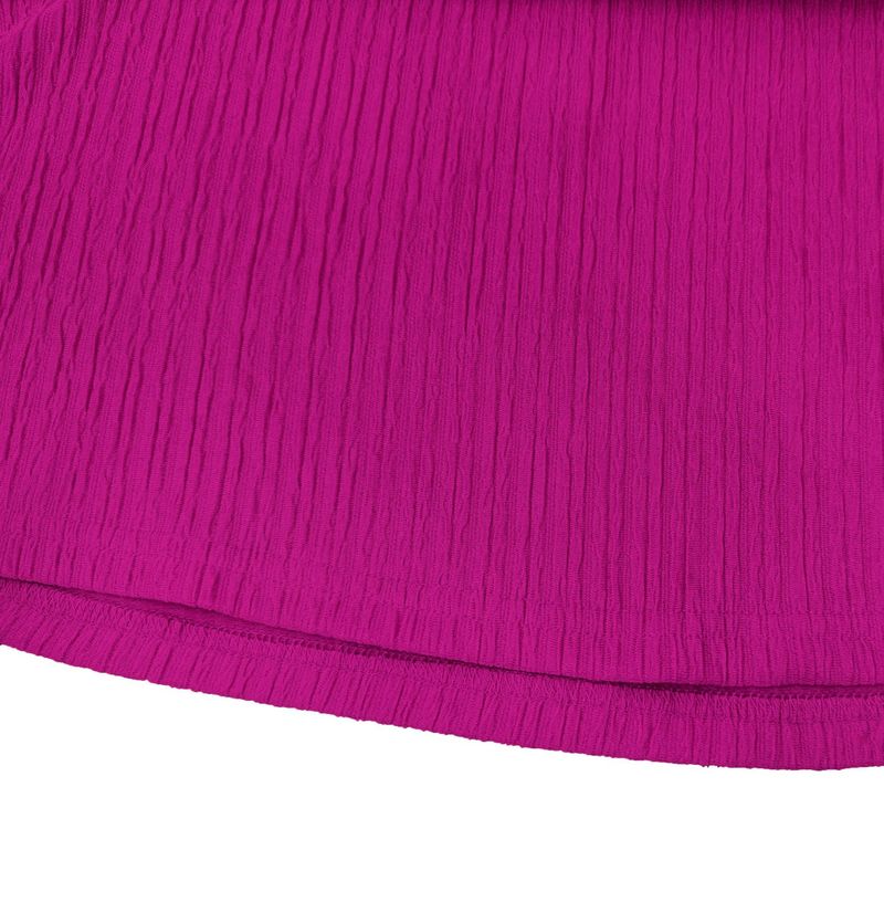 7020 Elegante e sexy stile da pendolare, gonna a coda di pesce con colletto monospalla, tinta unita, per donna_voghion.com
