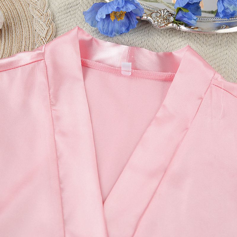 Women's Sleepwears Summer New Simulation Silk Fashion Breathable Pink Feather Mesh Short Nightgown Ladies Home Clothes_voghion.com