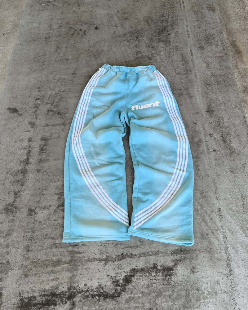 Erkek Giyim Unisex Renk Bloklu Bol Kesim Pantolon - Erkekler ve Kadınlar İçin Trend Sokak Giyim Pantolonları, Nefes Alabilen Günlük Pantolonlar (Siyah/Mavi/Gri/Pembe)_voghion.com