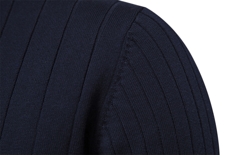 2025 Neue Herbst Zipper Pullover Pullover Für Männer Hohe Qualität Warme Winter Stehkragen Baumwolle Gestrickte Pullover Männer_voghion.com