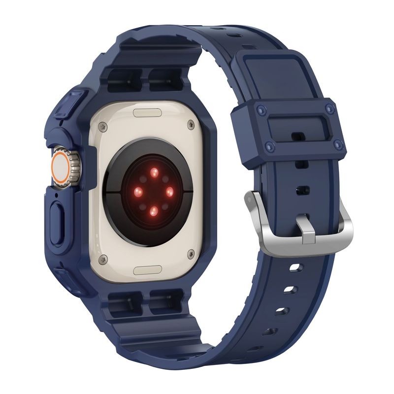 Geschikt voor AppleWatch9Ultra2 horlogeband 49 mm behuizing Schokbestendig Duurzaam Sport TPU Band uit één stuk_voghion.com