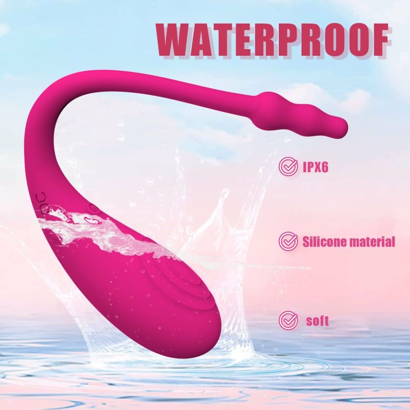 Vibromasseur gode féminin à télécommande silencieuse APP Egg_voghion.com