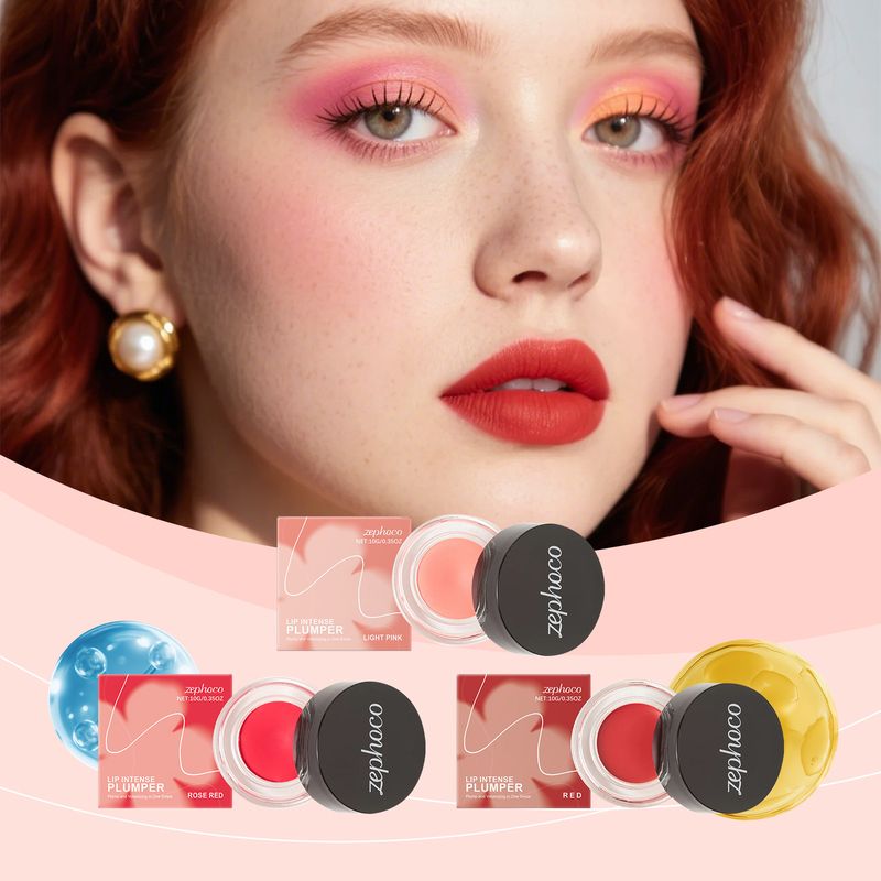 Zephoco Tinted Plumper Series Moisturizing Care Gloss Glassy Pouty Lips Lip Balm_voghion.com