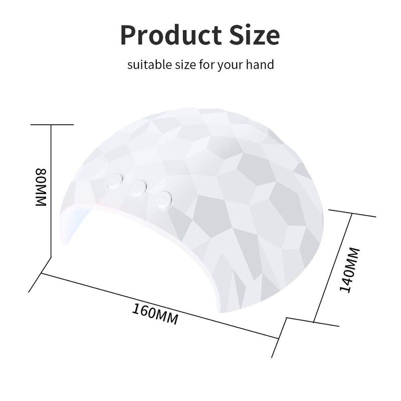 1PC 48W lampada per unghie Led UV essiccatore per unghie per asciugatura smalto gel per unghie lampade per unghie con spina USB per manicure_voghion.com