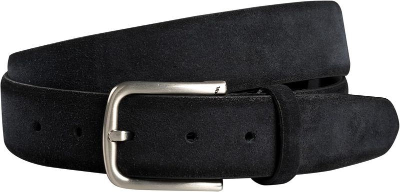 Fenix-säädettävä vyö, Happy Size 85–115 cm, miesten solkikiinnityksellä, 35 mm leveä, velournahasta valmistettu vyö. Ei logoversiota saatavilla._voghion.com