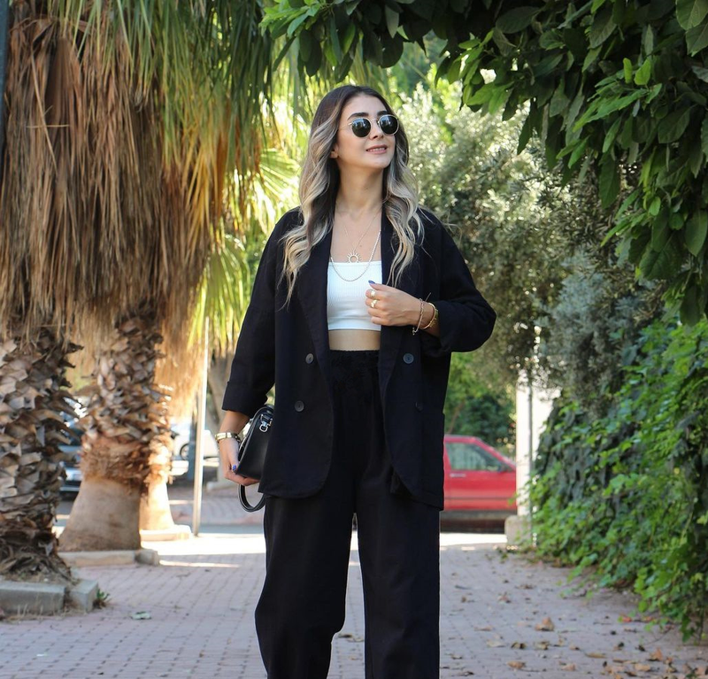 Damenbekleidung Neue Mode Langarmhemd Anzugjacke Gerade Hose Anzug_voghion.com