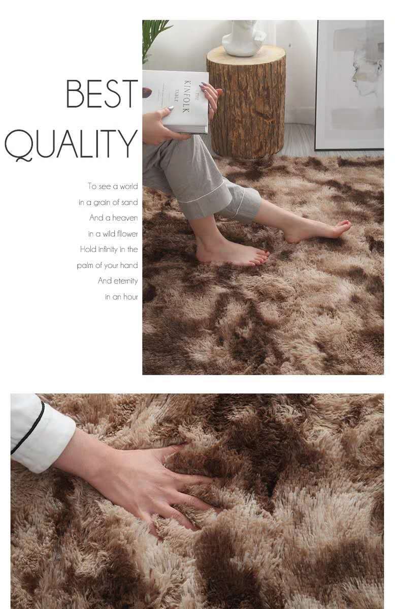 New Silk Wool Carpet Plush Living Room Bedroom Net Red Bed Blanket Cushion Cushion Home_voghion.com