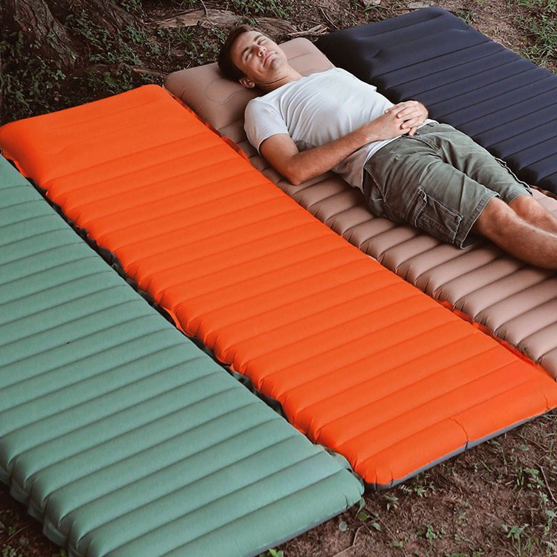 Single Inflatable Pillow Tent Camping Moisture-Proof Home Use Thickened Nap Outdoor Air Mattress Floor Mat_voghion.com