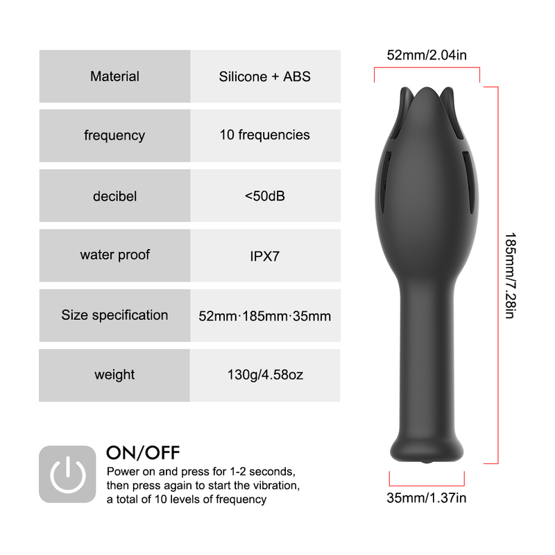 Masturbatori 10 velocità per uomini Allenatore Ritardo duraturo Stimolare il glande Massaggiatore Vibrazione Automatica Waterpr_voghion.com