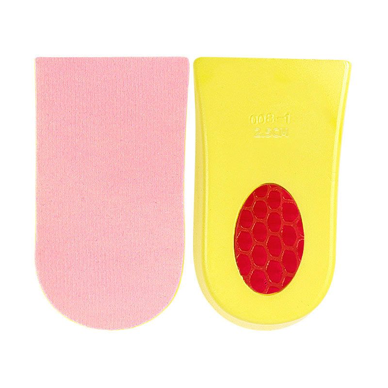 Geschikt voor alle seizoenen PU Volwassen Onzichtbare Sport Casual Hoogte Verhogende Halve Inlegzolen 1,5 2,5 3,5 cm_voghion.com