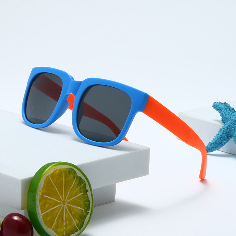 Occhiali da sole per bambini da esterno Occhiali da sole pieghevoli Ragazzi Ragazze Design di marca Occhiali quadrati Occhiali per bambini Tonalità per bambini_voghion.com