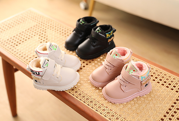 Neue Herbst- und Winterkinder-Baumwollschuhe für Jungen und Mädchen mit samtweichen Sohlen für Kleinkinder von 0 bis 2 Jahren, 1 Schnee, 3 Martin-Stiefel, 4_voghion.com
