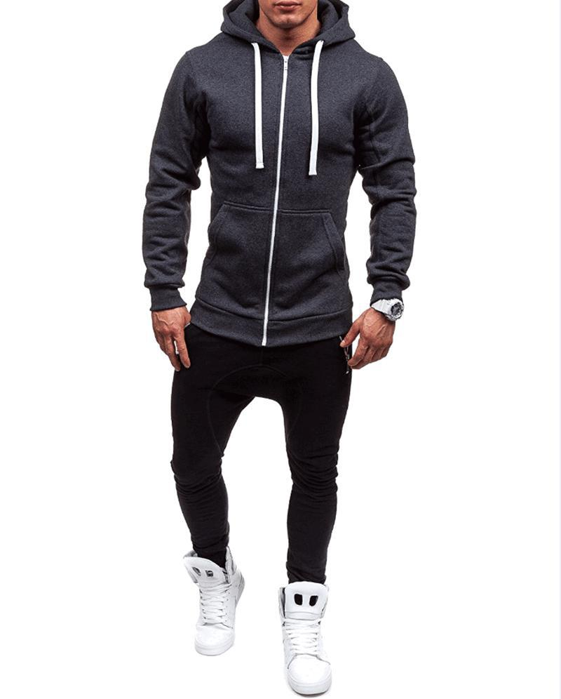 2025 Νεότερο ζεστό φθινόπωρο χειμώνα μόδας fleece hoodie ανδρικό casual λεπτό θερμικό τζάκετ με κουκούλα φούτερ με φερμουάρ εξωτερικό ρούχο ζεστό_voghion.com