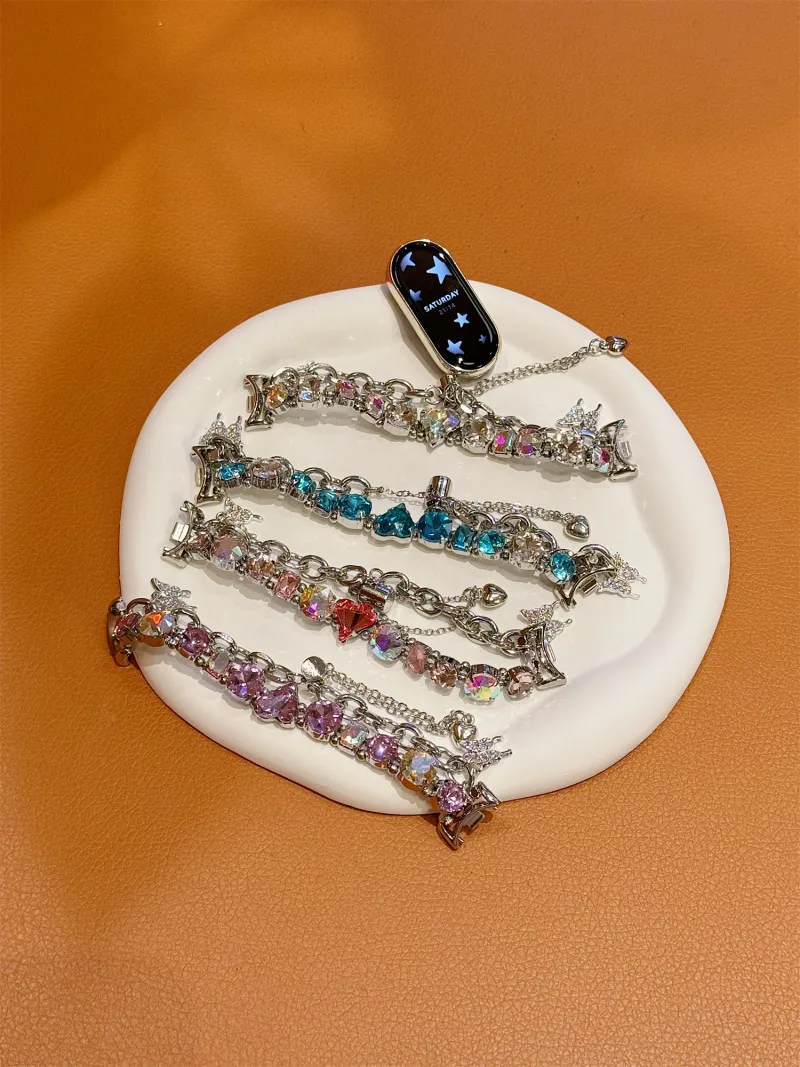 Uhrenarmband für Xiaomi Band 8 7 8Pro 7Pro 6 5 4 3 Edelsteine Temperament Armband Uhrenarmband_voghion.com