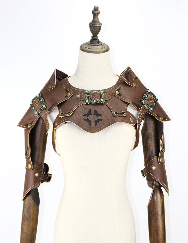 Steampunk-Kleidung, Rüstung, Schal, Weste, Requisiten für Halloween-COSPLAY-Bälle_voghion.com