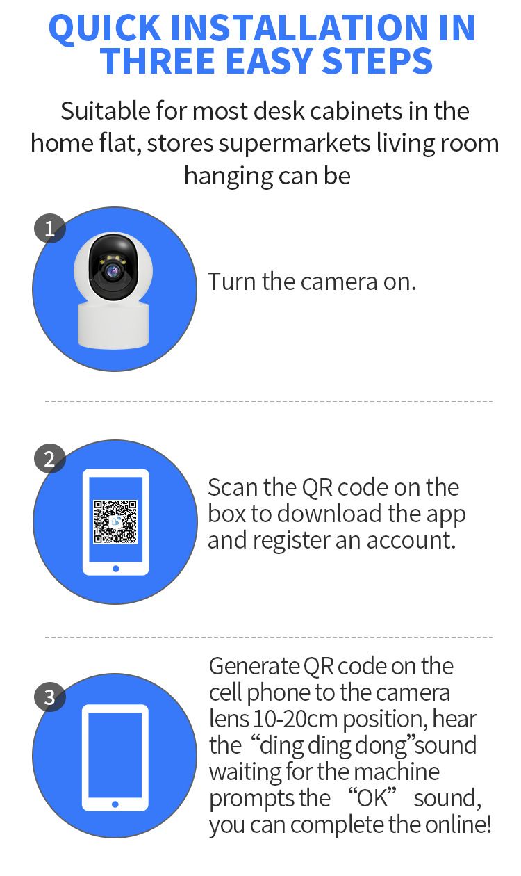 Hot Selling Indoor Monitoring Camera, Wireless WiFi, Home High-definition Full-color Night Vision Monitor_voghion.com