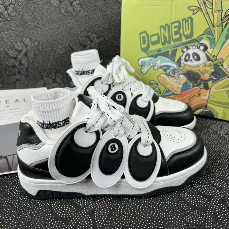 Férfi cipők panda niche design kenyércipő pár diák sokoldalú lélegző sport alkalmi cipő nőknek_voghion.com