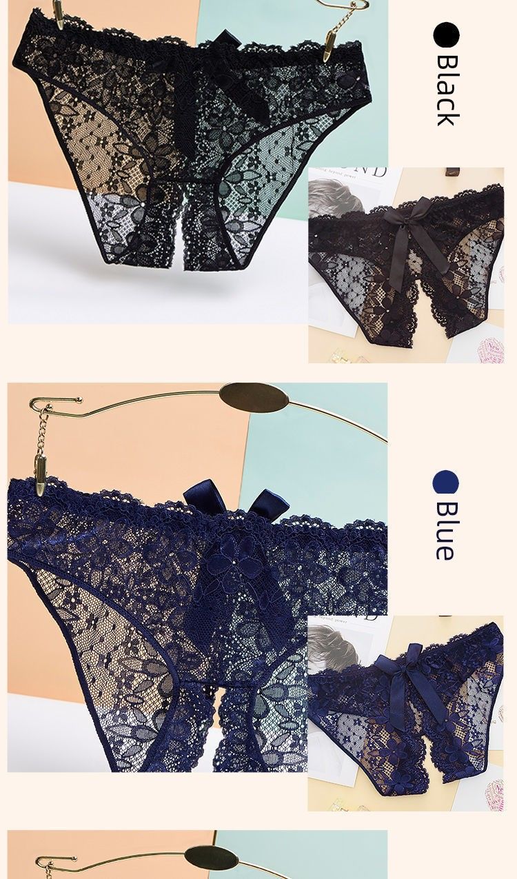 2024 Neuankömmling Sexy Passion Temptation Mitternachtszauber Durchsichtige Spitze Plus Size Open-End-Unterwäsche T-förmiges Höschen_voghion.com