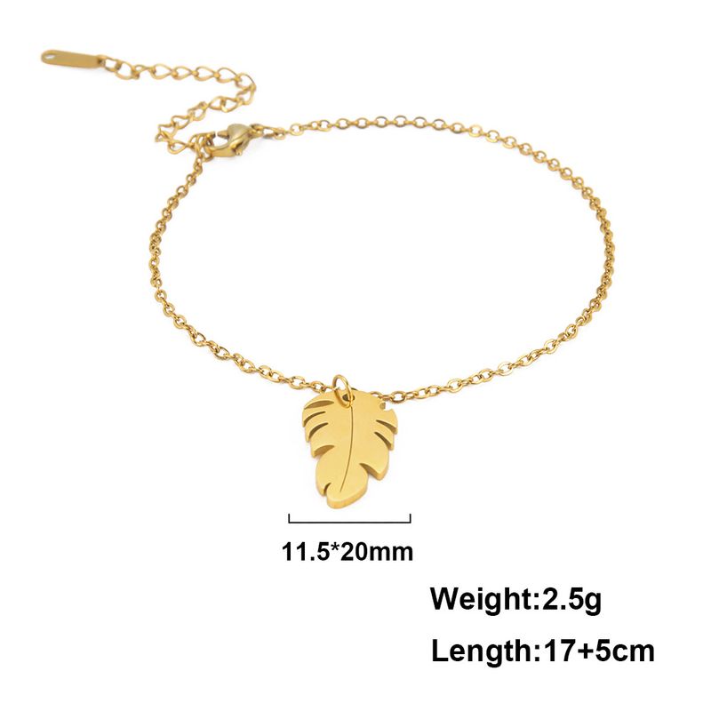 Bracelet small fresh non fading stainless steel butterfly bracelet_voghion.com