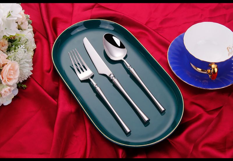 Ensemble élégant de 30 pièces en argent - Acier 304 finition miroir_voghion.com