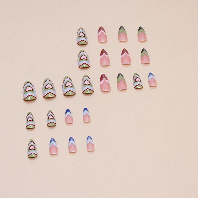 Nails Art & Tools Nail Art Patch Love Diffusion Nail Patch Wear Armor Removable Small Fresh Fine Flash Nail Art Patch 24 Pieces_voghion.com