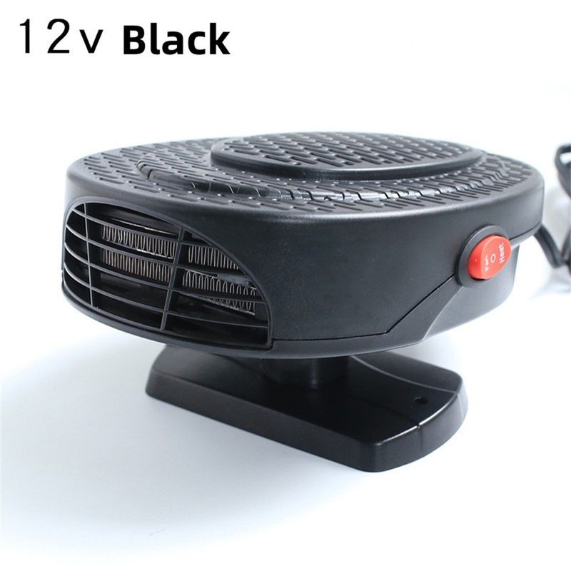 Riscaldatore per auto da 500 W, sbrinatore per parabrezza invernale da 12 V, installazione sul cruscotto, ventola di raffreddamento e riscaldamento, cavo di alimentazione per accendisigari da 1,6 m_voghion.com