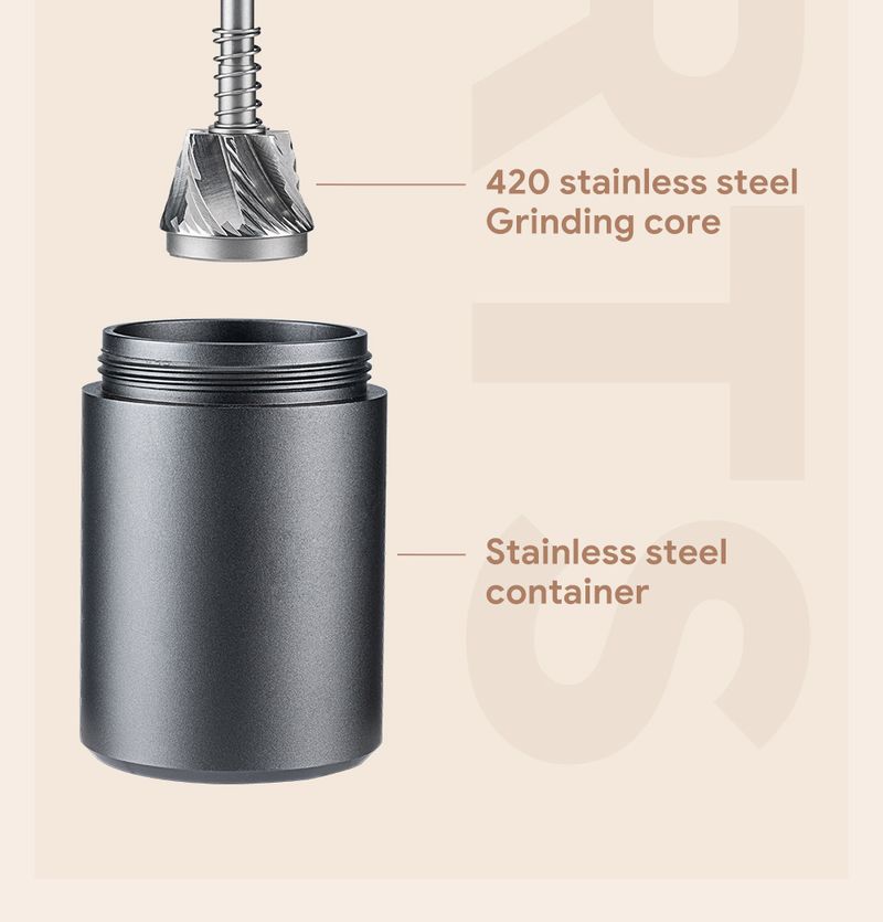 New Hand Coffee Machine Portable Hand Bean Grinder Metal Grinding Heart Italian Manual Coffee Bean Grinder_voghion.com