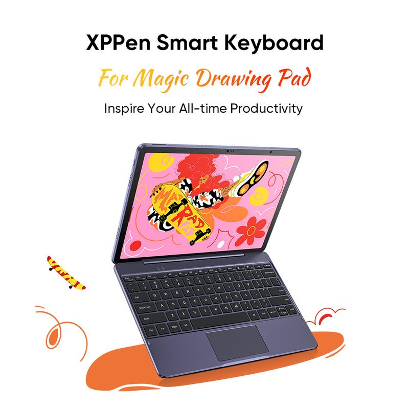 12-Zoll-XPPen Magic Pad 2K-Auflösung 16K-Ebenen 8 GB 256 GB Grafik-Zeichentablett-Monitor Android 14_voghion.com