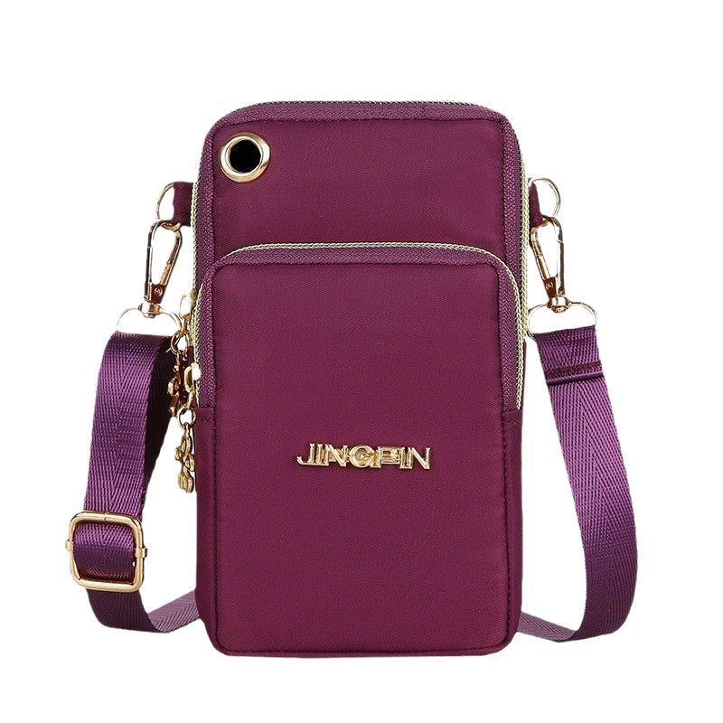 Borsa a tracolla singola verticale per telefono, portatile, nuova, in nylon Oxford, mini borsa da braccio con cerniera, portamonete_voghion.com