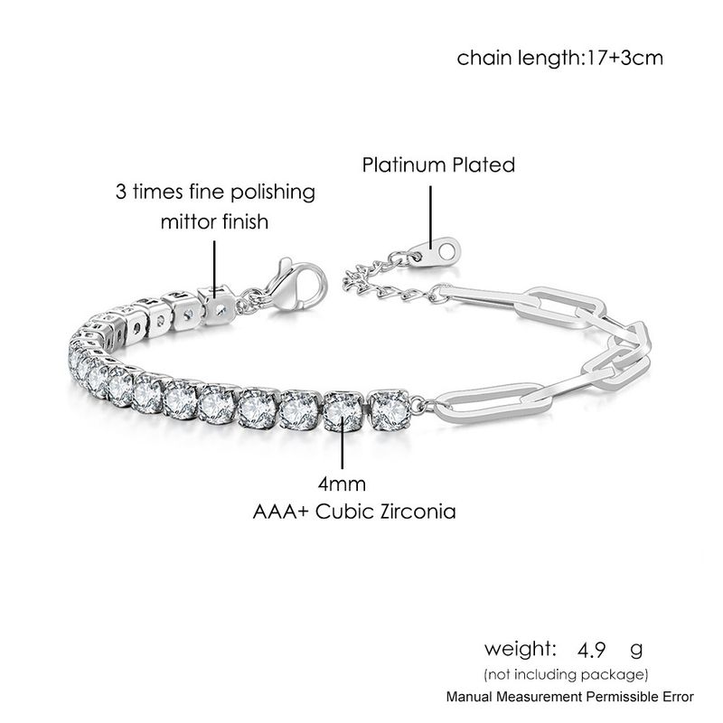 Set di gioielli da donna, moda, fermacarte, cuciture, bracciale da tennis, zircone rotondo femminile, 12 gioielli da mano in pietra di compleanno_voghion.com