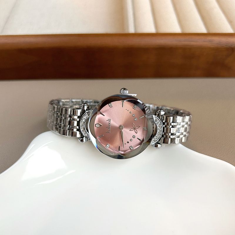 2025 La Baoli Elegant Series Temperament Light Luxury Women's Cut Mirror Independent Second Hand Quartz Watch_voghion.com