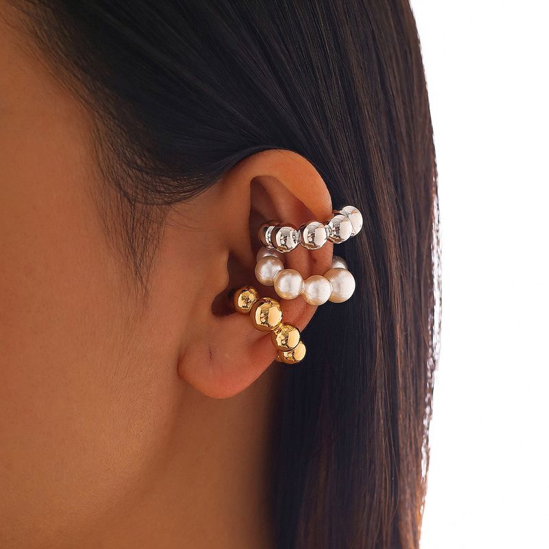 1 Piece 3 Pieces Set Elegant U Shape Plating Alloy Ear Cuffs_voghion.com