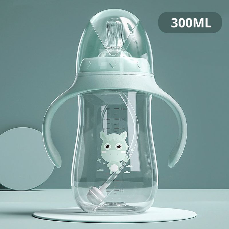 Babyflaschen Trinkbecher Babyflasche Großkalibrig Multifunktional Trinkmilch Trinkwasser Dual-Use-Flasche BPA-frei_voghion.com
