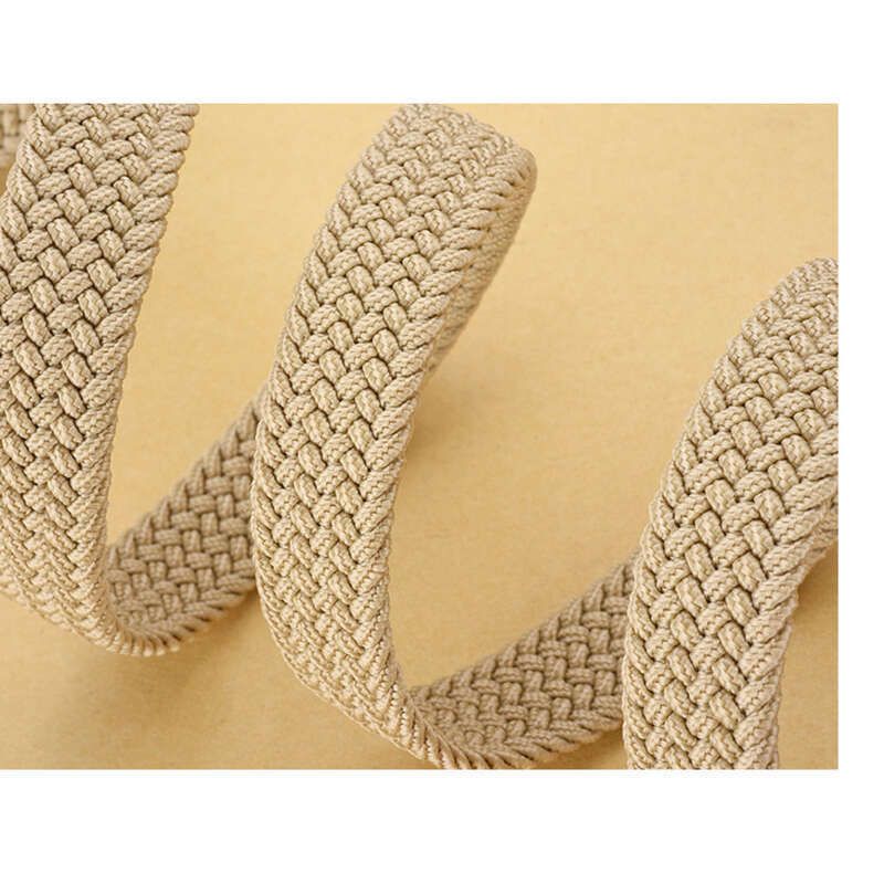 Women's Braided Belt, Hundreds Of Jeans, Women's Hole-less Canvas Belt, Elastic Band_voghion.com