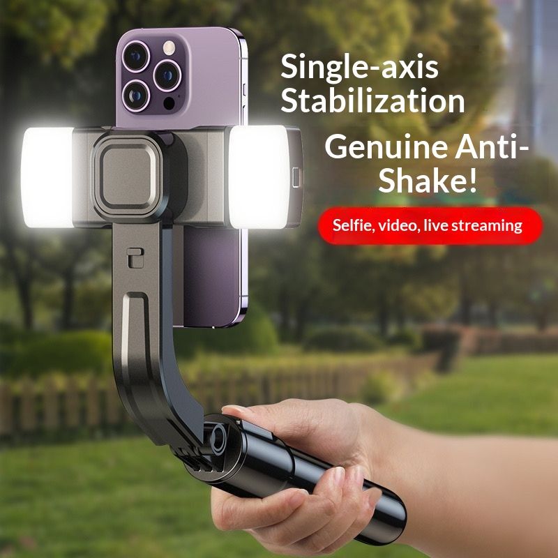 NeoGear Nuovo stabilizzatore cardanico per telefono AR Smart Anti-Shake Selfie Stick portatile VLOG Riprese Luce di riempimento Rotazione a 360°_voghion.com