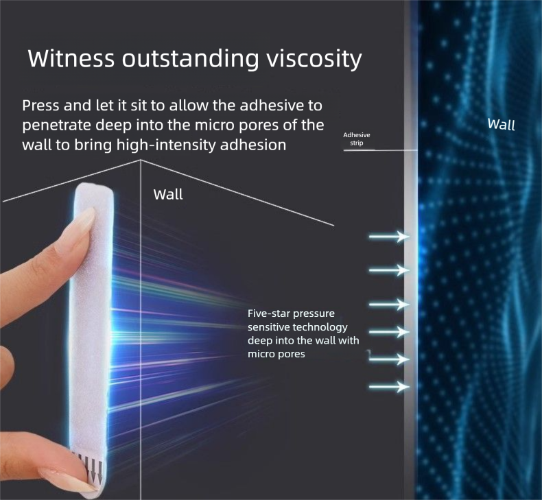 Hanging Artifact No-Drill Wedding Photo Wall Buckle Seamless Adhesive Magic Tape Picture Frame Sticky Hook_voghion.com