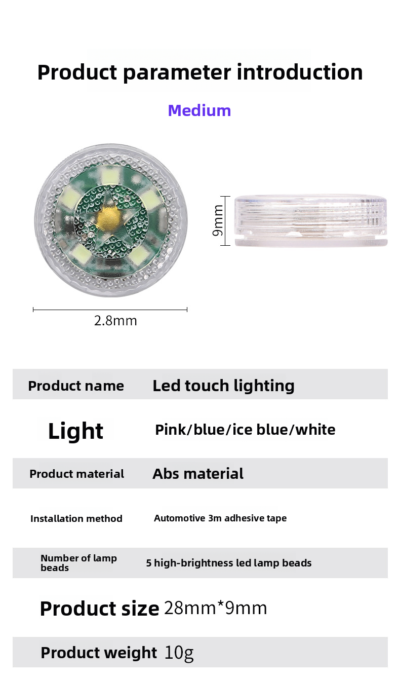 Décoration de toit de voiture, éclairage d'ambiance à LED avec capteur sans fil pour porte_voghion.com