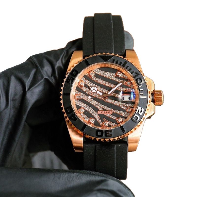 Yacht Men's Mechanical Daytona Water Ghost Watch Log Rubber Belt Waterproof_voghion.com