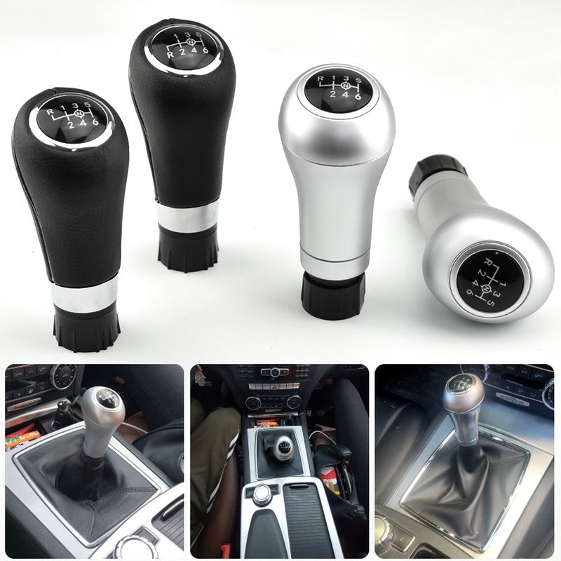 Leva del cambio manuale per auto Pomello del cambio a 6 velocità per Mercedes-Benz Classe C E GLK W203 S203 W212 W C207_voghion.com