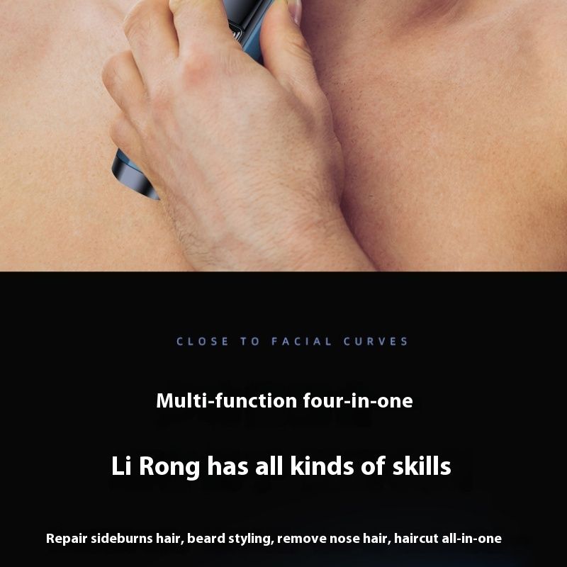 Fenite digital display tre i en multifunktionell elektrisk rakapparat för män, klippmaskin, näshårklippare_voghion.com