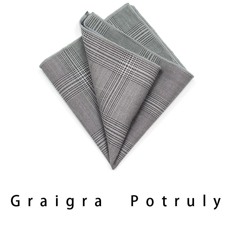 Abito e cravatta pied de poule da uomo, cravatta casual grigio marrone da 7,5 cm, moda scozzese da lavoro retrò per donna_voghion.com