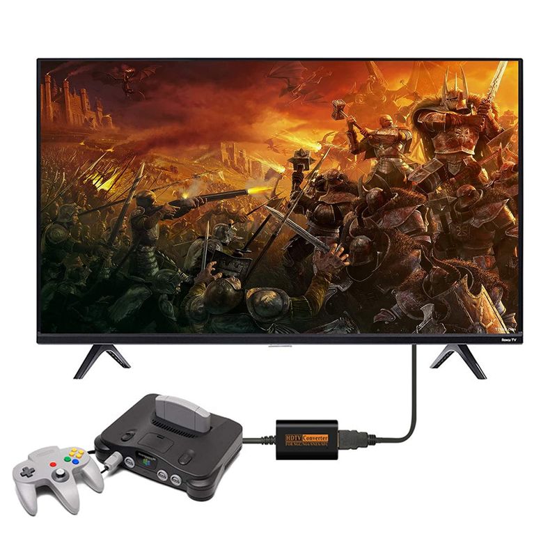Convertitore N64 a HDMI Cavo adattatore HDTV HDMI per Nintend 64 Gamecube SNES NGC Plug And Play Full Digital 720P Nessuna alimentazione esterna_voghion.com