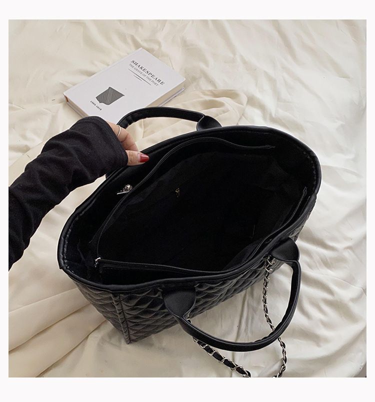 Women's Handbag Diamond Gott Bag Women's Large Capacity Tote Chain Bag Shoulder Bag_voghion.com
