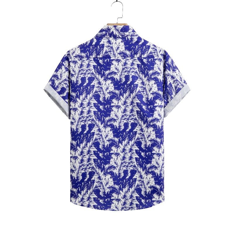 Men's Clothing Floral Short Sleeved Shirt Suits Summer Two Piece Suits_voghion.com