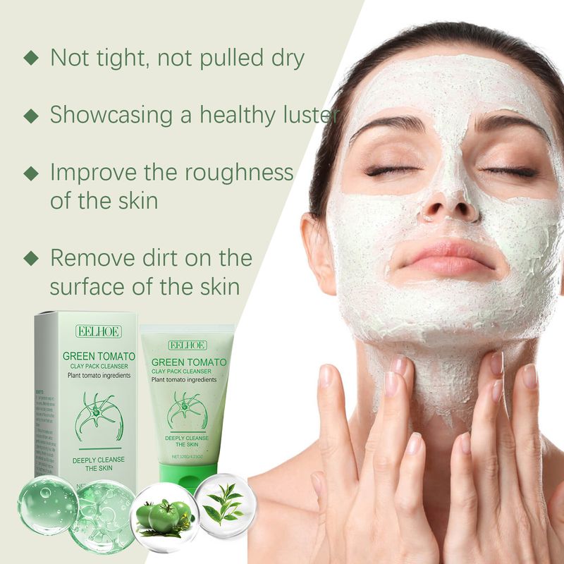 EELHOE Green Tomato Cleanser, Clean Facial Pores, Balance Oil And Moisturize Skin Cleanser_voghion.com