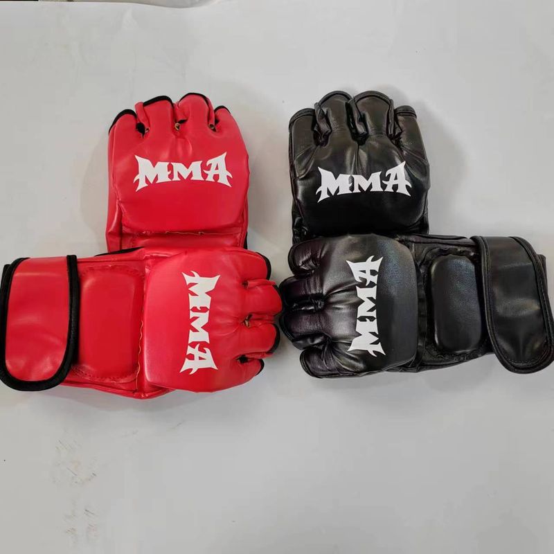 Halbfinger-Boxhandschuhe für Sanda, Muay Thai, Kampfsport, Unisex, Erwachsene, trendig_voghion.com
