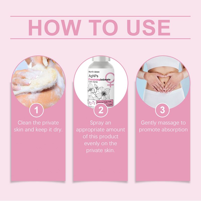 Sanftes NORTH MOON Cleansing Odor Female Körperpflegespray_voghion.com