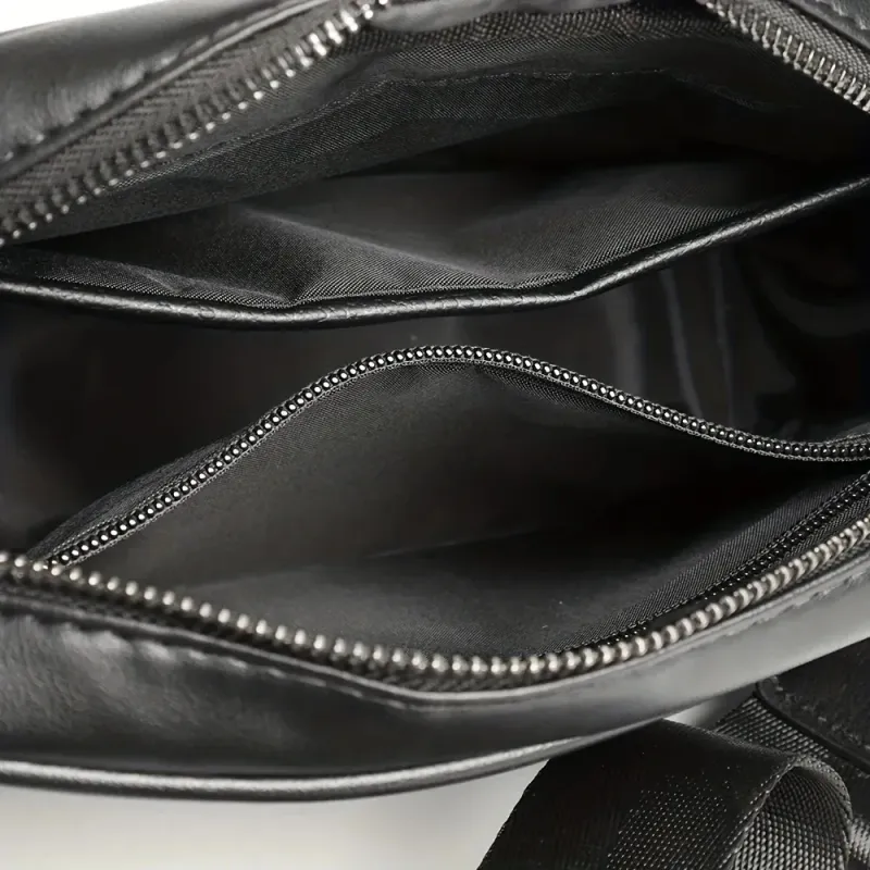 Borsa a tracolla casual da uomo in pelle PU, borsa a tracolla da uomo, borsa a tracolla 250207_voghion.com